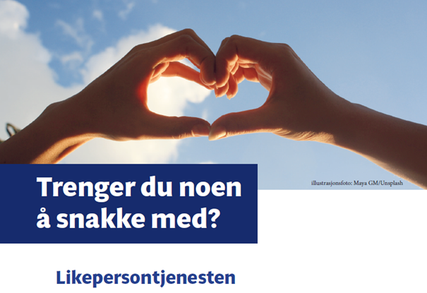 We offer Peer Support (Likepersontilbudet)